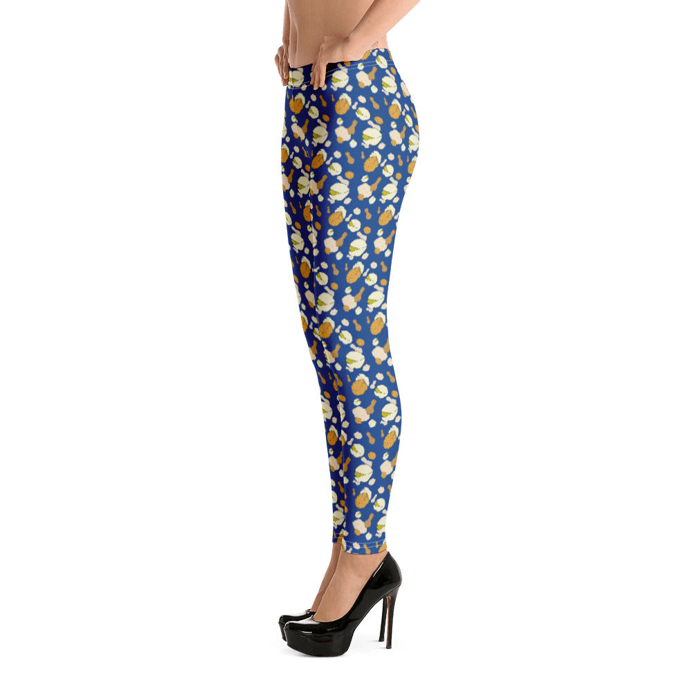 I Love Nuts Leggings in Blue